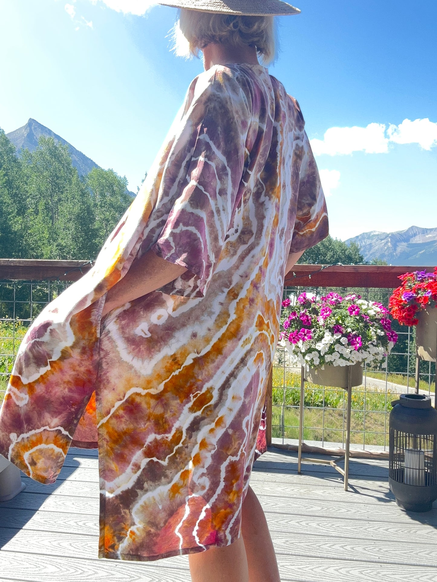 Small/Medium Ice Dyed Kimono