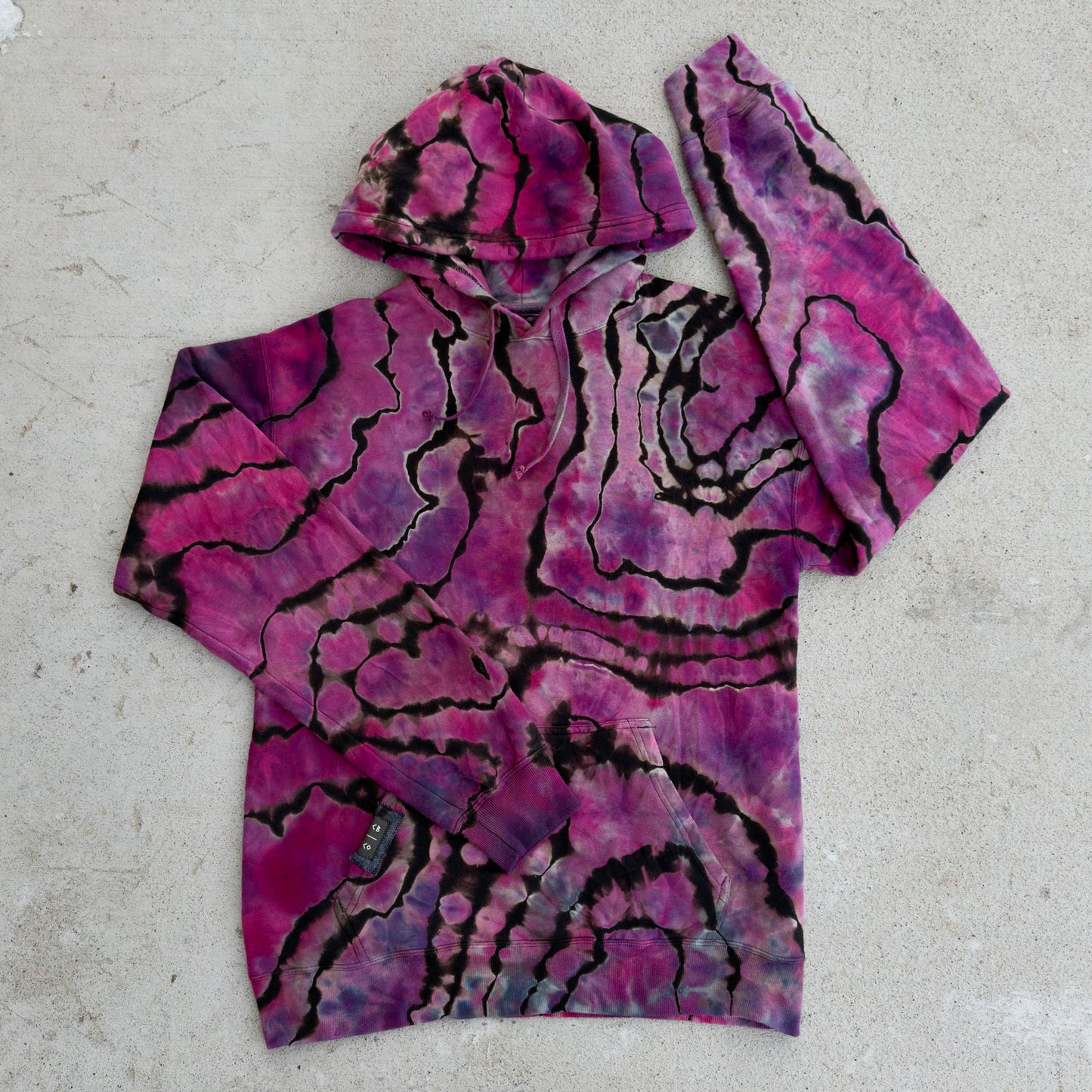 Small Black Rose Hoodie